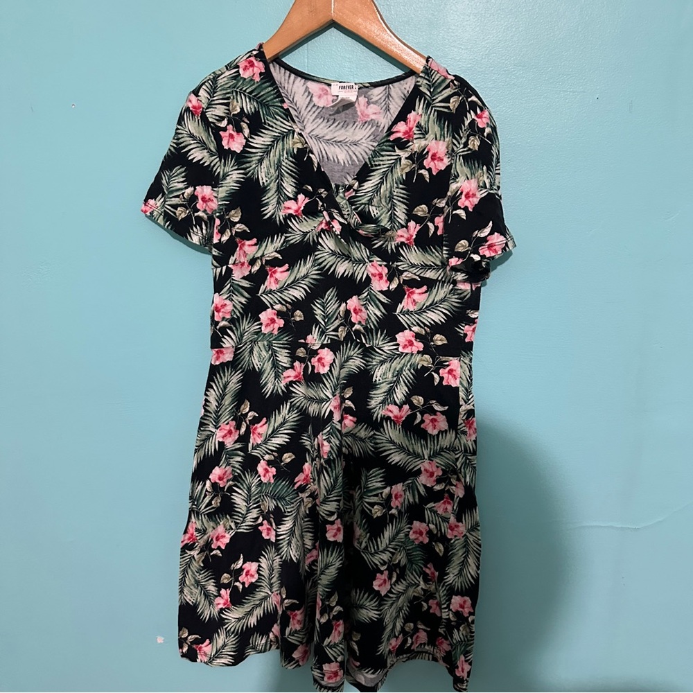 Girls size 13/14 floral dress